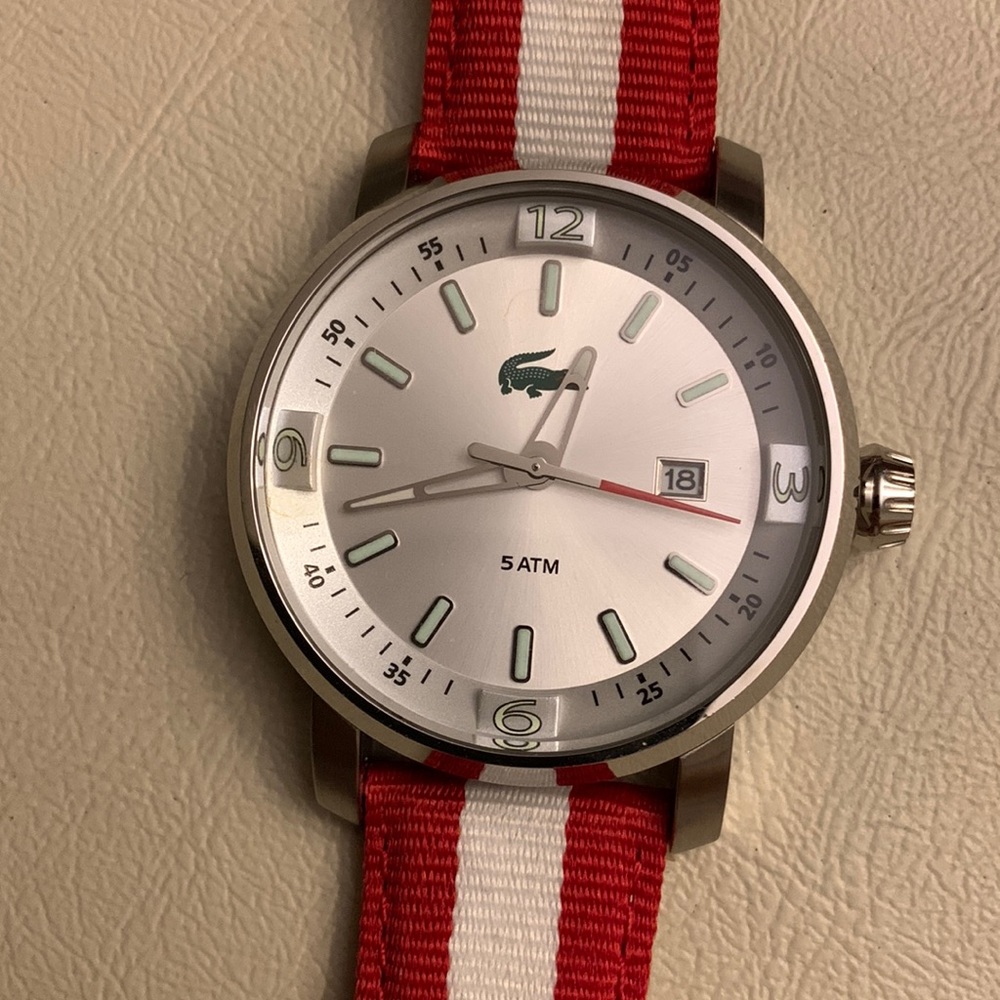 Lacoste date analog watch -very gently used
